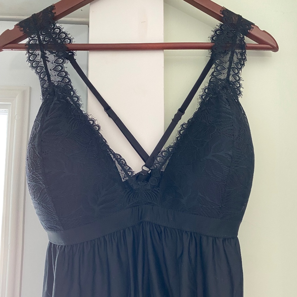La Vie En Rose - Black Lace Teddy